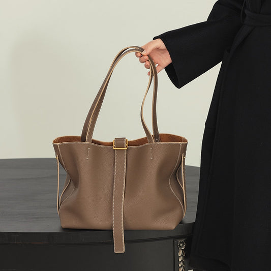 Women Shoulder Trendy High End Commuter Tote Bag Luxury Large Capacity Handbag for Ladies