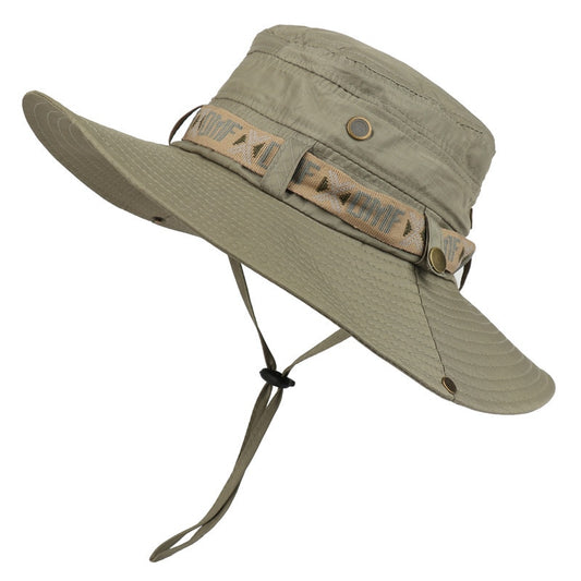 Stay Cool and Protected with our Outdoor UV Protection Summer Bucket Hat Wide Brim Panama Safari Hat with Mesh for Fishing Hunting Hiking and Beach Sunscreen
