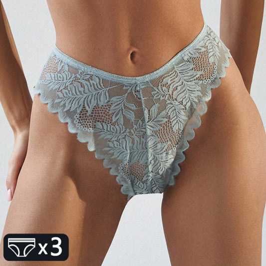 3Pcs Sexy Lace Panties for Women Low Rise in S XL Sizes Floral T Irresistible Ladies Sexy Collection