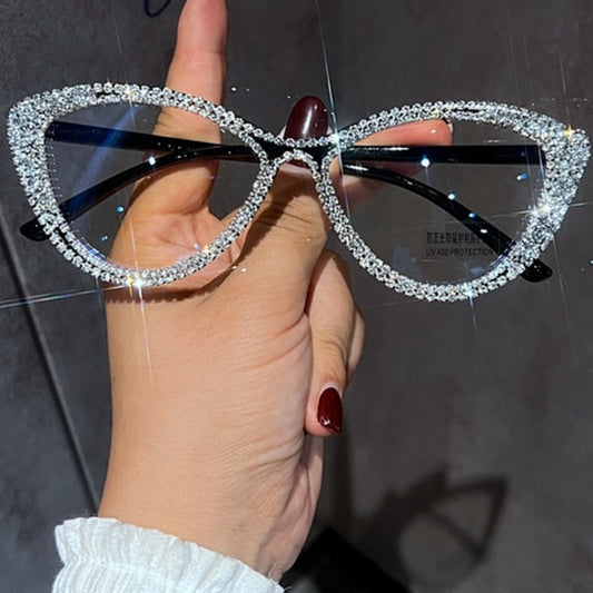 Chic Cat Eye Anti Blue Light Glasses Women Luxury Designer Eyeglasses